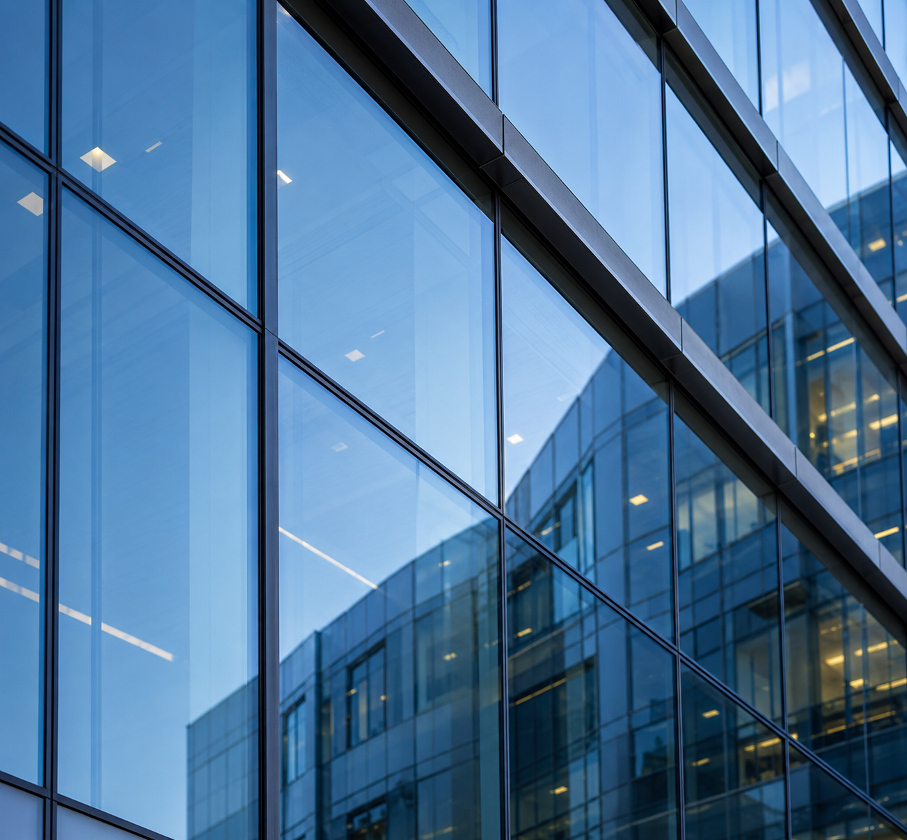 Glass facade detail